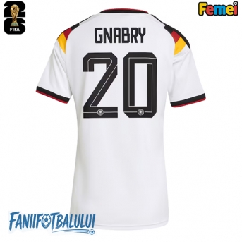 Germania Serge Gnabry #20 Echipament de Fotbal Replică Mondial 2026 Femei Acasa